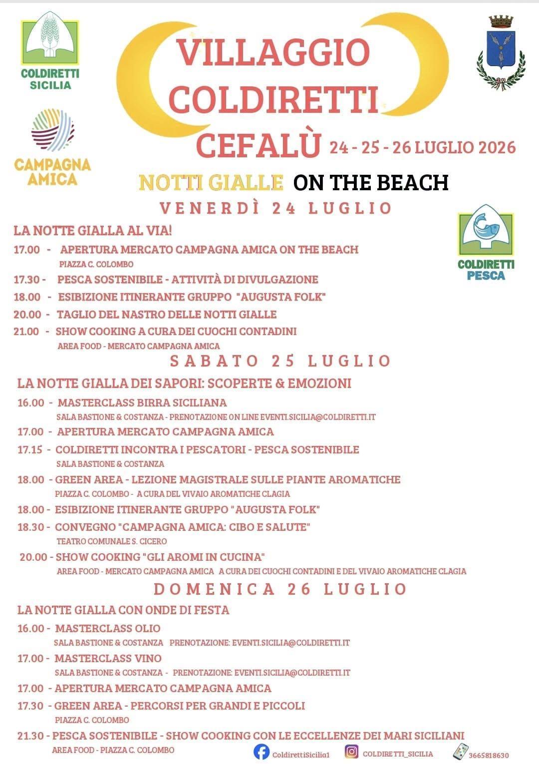 Notti Gialle a Cefalù (start h. 16:00)