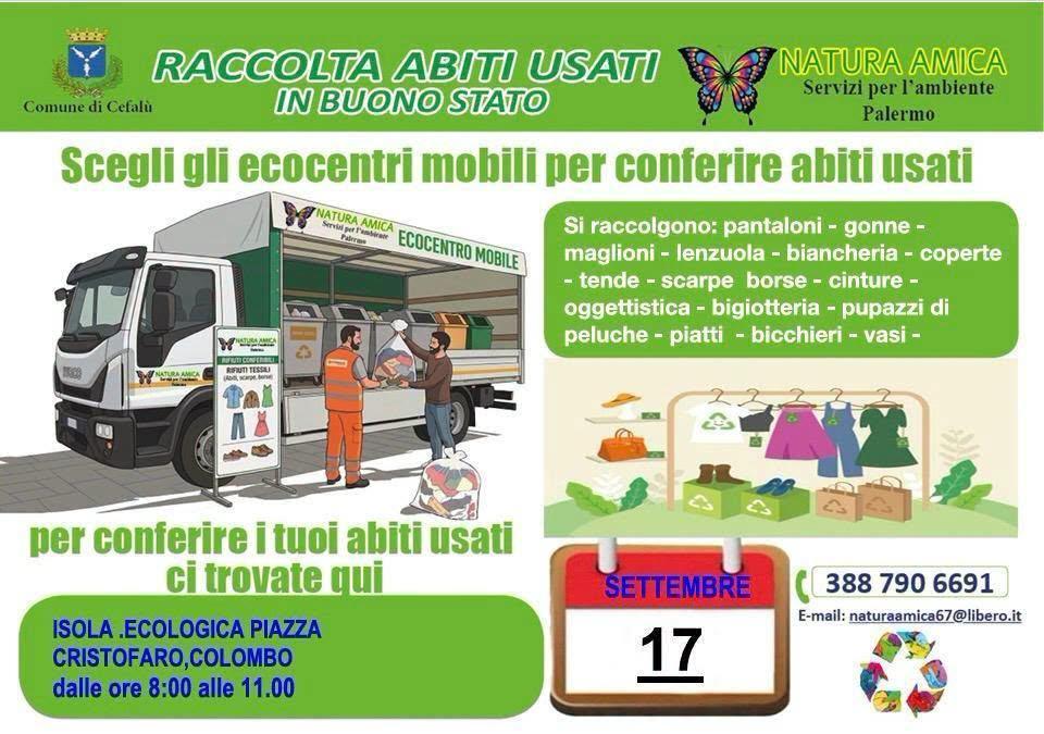 Raccolta Abiti Usati in Buono Stato (dalle ore 8:00)