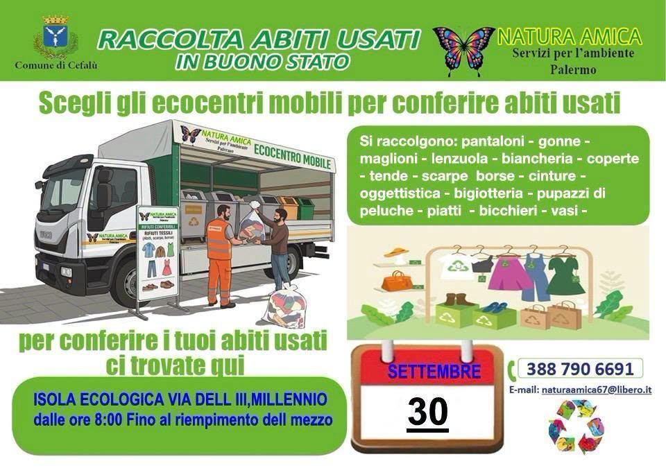 Raccolta Abiti Usati in Buono Stato (dalle ore 8:00)