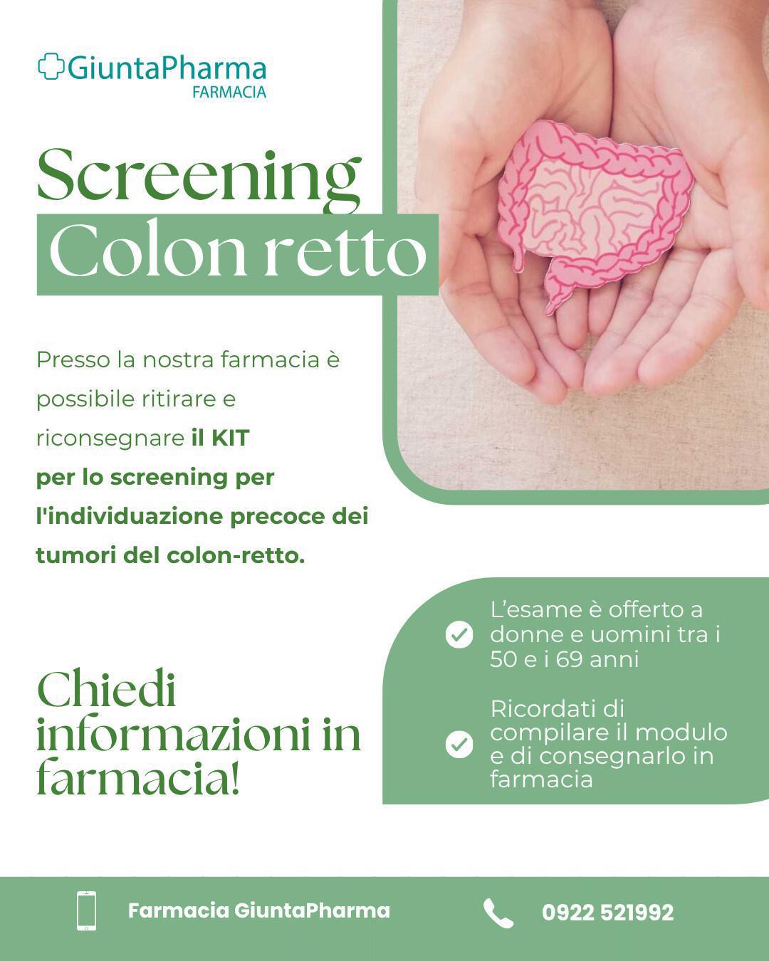 Screening colon retto