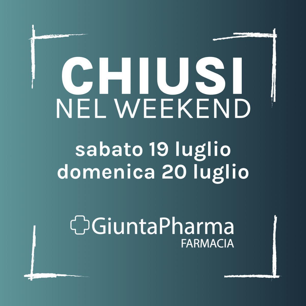  Chiusura nel weekend