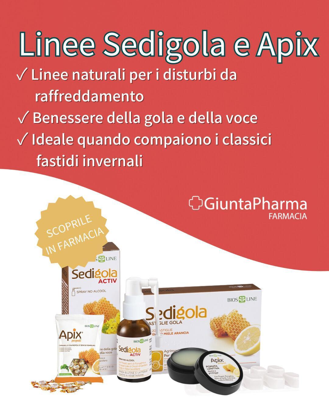 Focus: linee APIX e SEDIGOLA di Biosline Focus: linee APIX e SEDIGOLA di Biosline