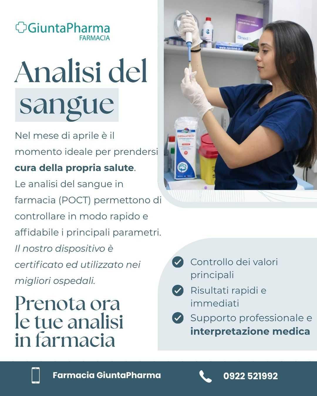 🌿 Perché fare le analisi del sangue in farmacia ad aprile?