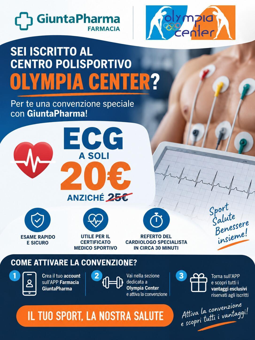 Vantaggi speciali Olympa Center! Vantaggi speciali Olympa Center!