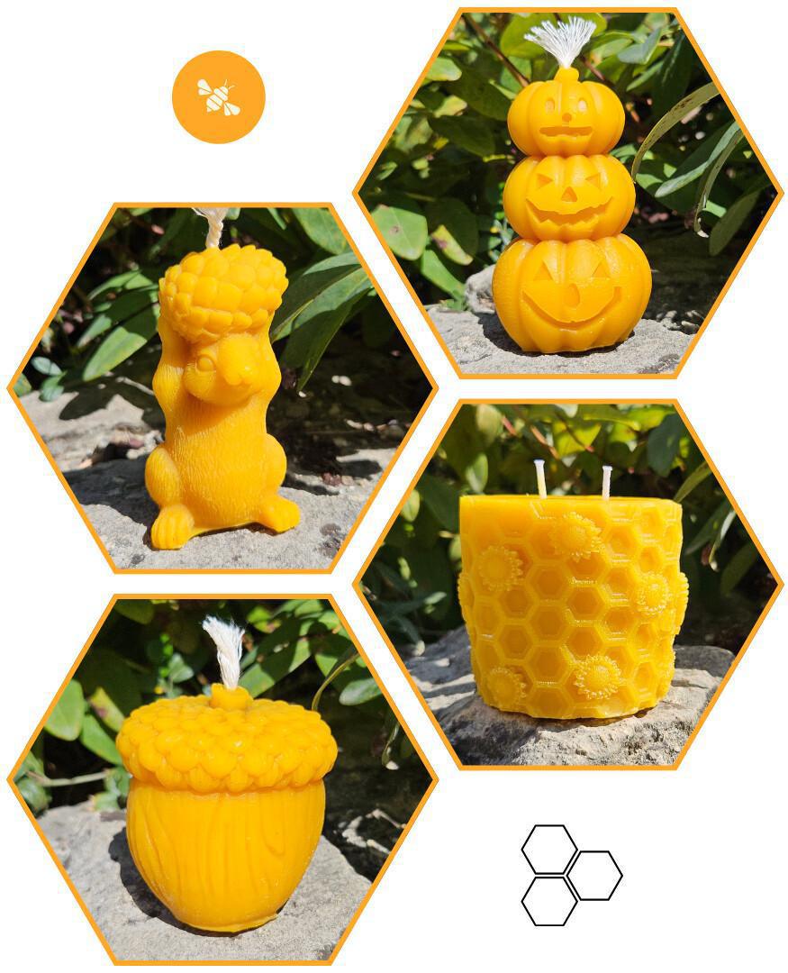 ✨ Bougies Cire d’Abeille !