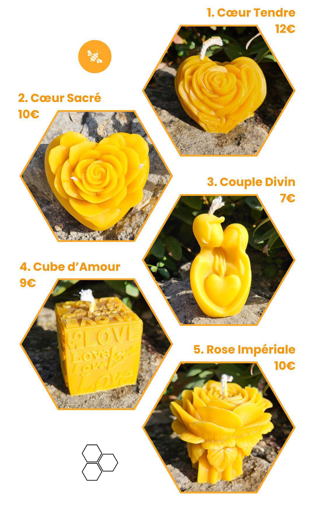 ✨ Bougies Cire d’Abeille !