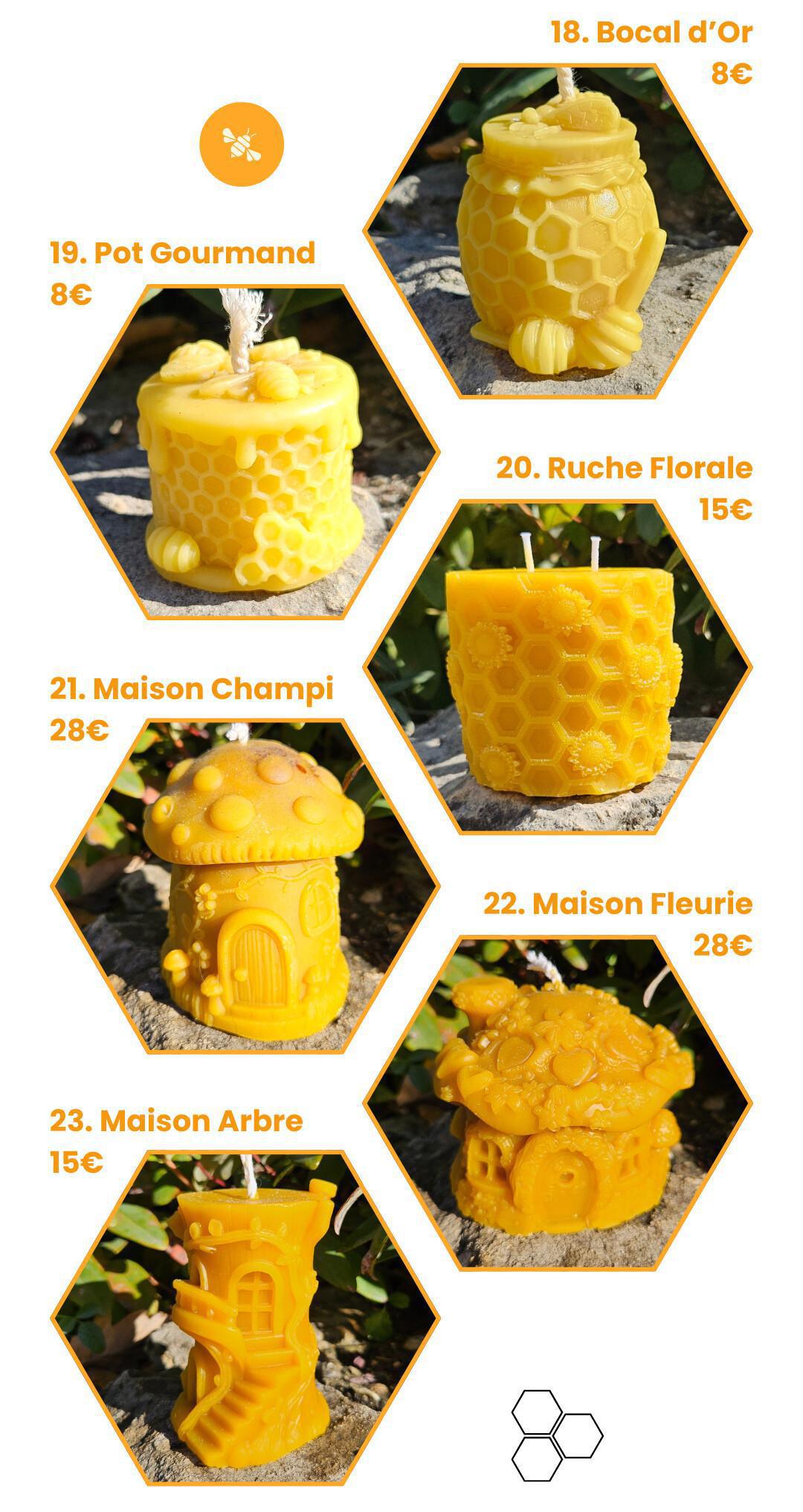 ✨ Bougies Cire d’Abeille !
