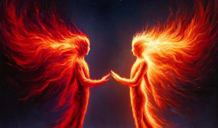 Flammes jumelles : miroir sacré de ton âme