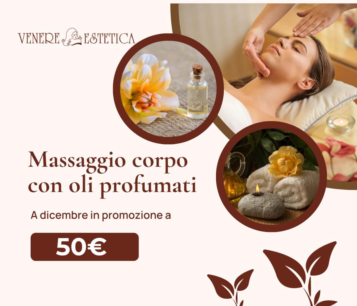 Promo massaggio corpo con oli profumati