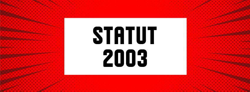 Statut 2003 Statut 2003