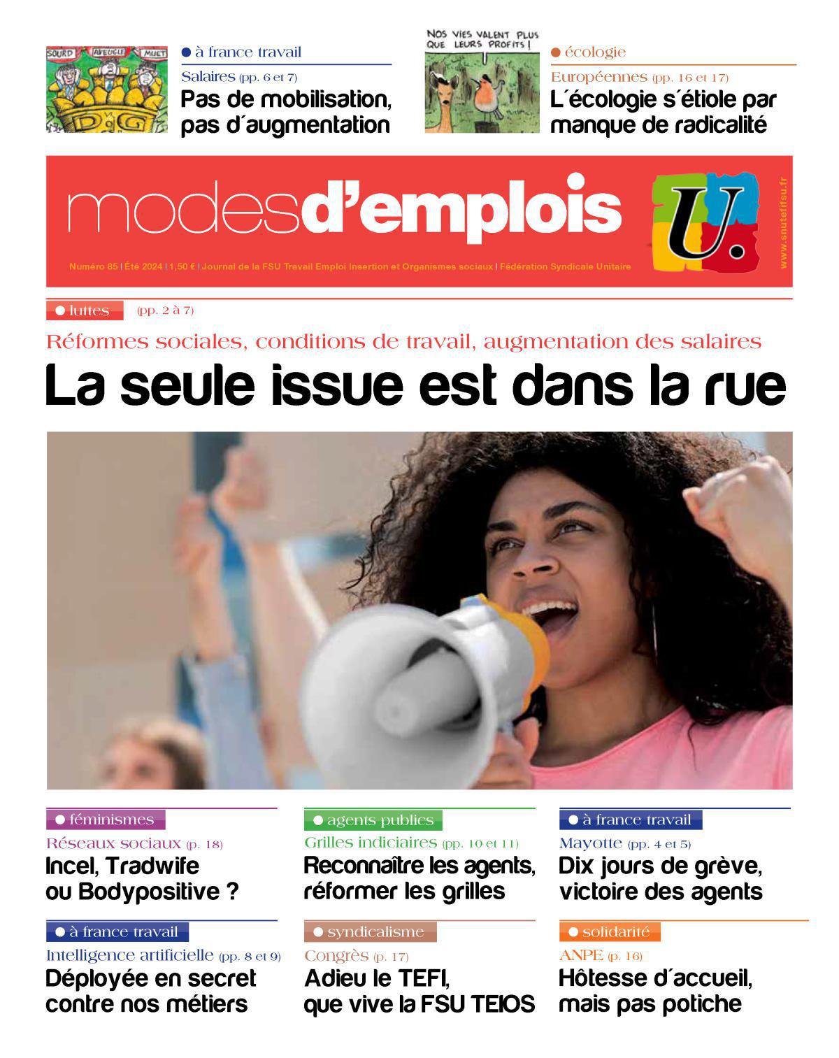 Modes d'emplois 85 - La seule issue est dans la rue Modes d'emplois 85 - La seule issue est dans la rue