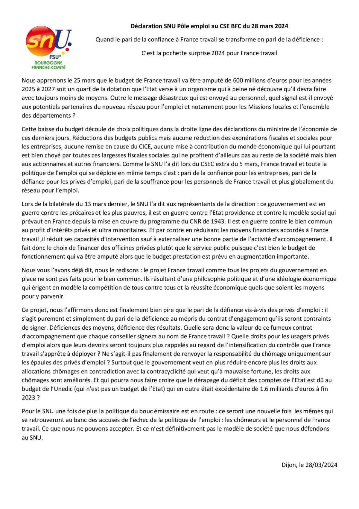 QUAND LE PARI DE LA CONFIANCE A FRANCE TRAVAIL SE TRANSFORME EN PARI DE LA DEFICIENCE : C’EST LA POCHETTE SURPRISE 2024 POUR FRANCE TRAVAIL QUAND LE PARI DE LA CONFIANCE A FRANCE TRAVAIL SE TRANSFORME EN PARI DE LA DEFICIENCE : C’EST LA POCHETTE SURPRISE 2024 POUR FRANCE TRAVAIL