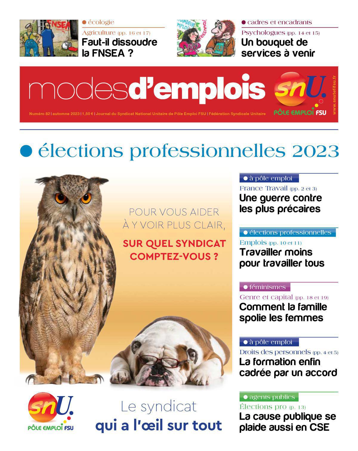 Modes d’emplois 82 - Spécial élections professionnelles Modes d’emplois 82 - Spécial élections professionnelles