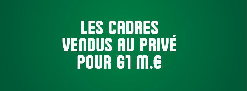 Les cadres vendus au privé pour 61 M€ Les cadres vendus au privé pour 61 M€