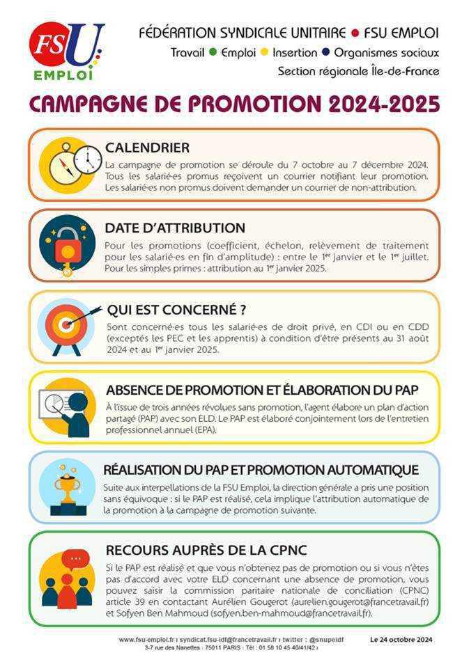 Campagne de promotion 2024 - 2025 Campagne de promotion 2024 - 2025
