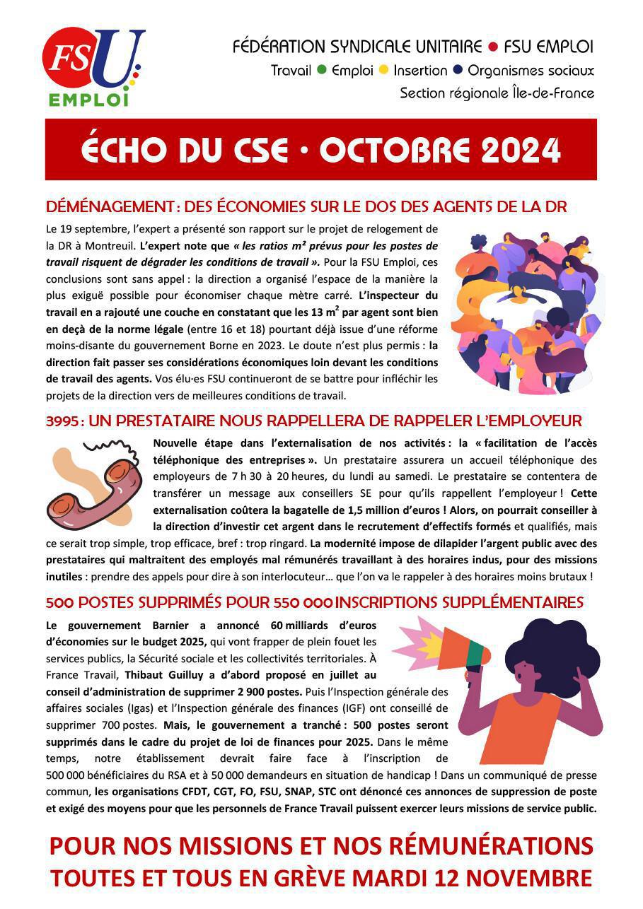 ECHO CSE Octobre 2024 ECHO CSE Octobre 2024