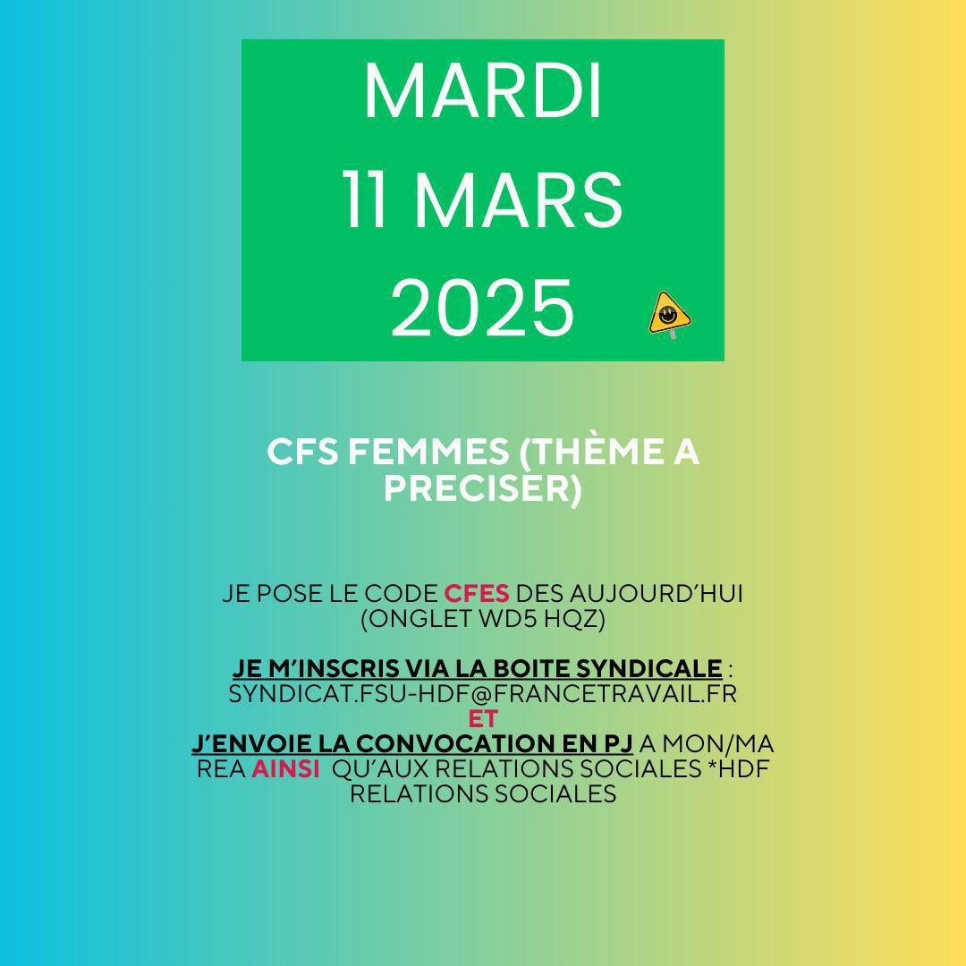 CFS femmes 2025 CFS femmes 2025