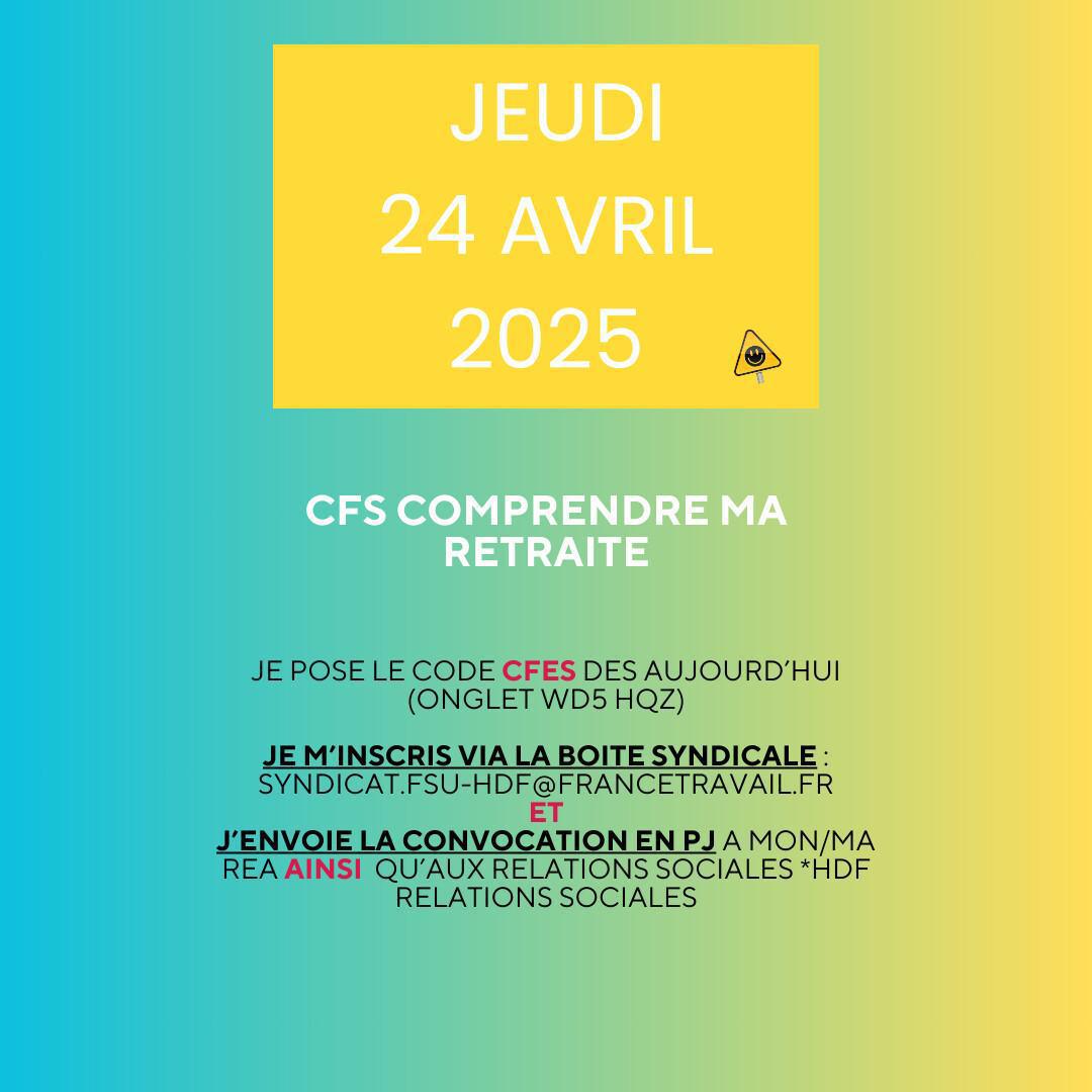 CFS comprendre ma retraite 2025 CFS comprendre ma retraite 2025
