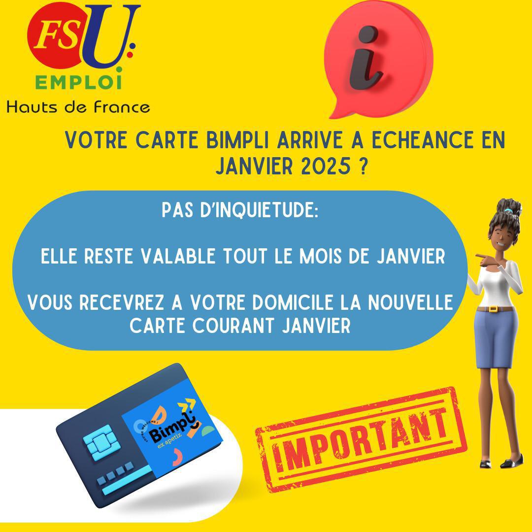 IMPORTANT ! votre carte Bimpli