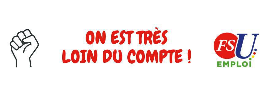 On est très loin du compte !  On est très loin du compte !