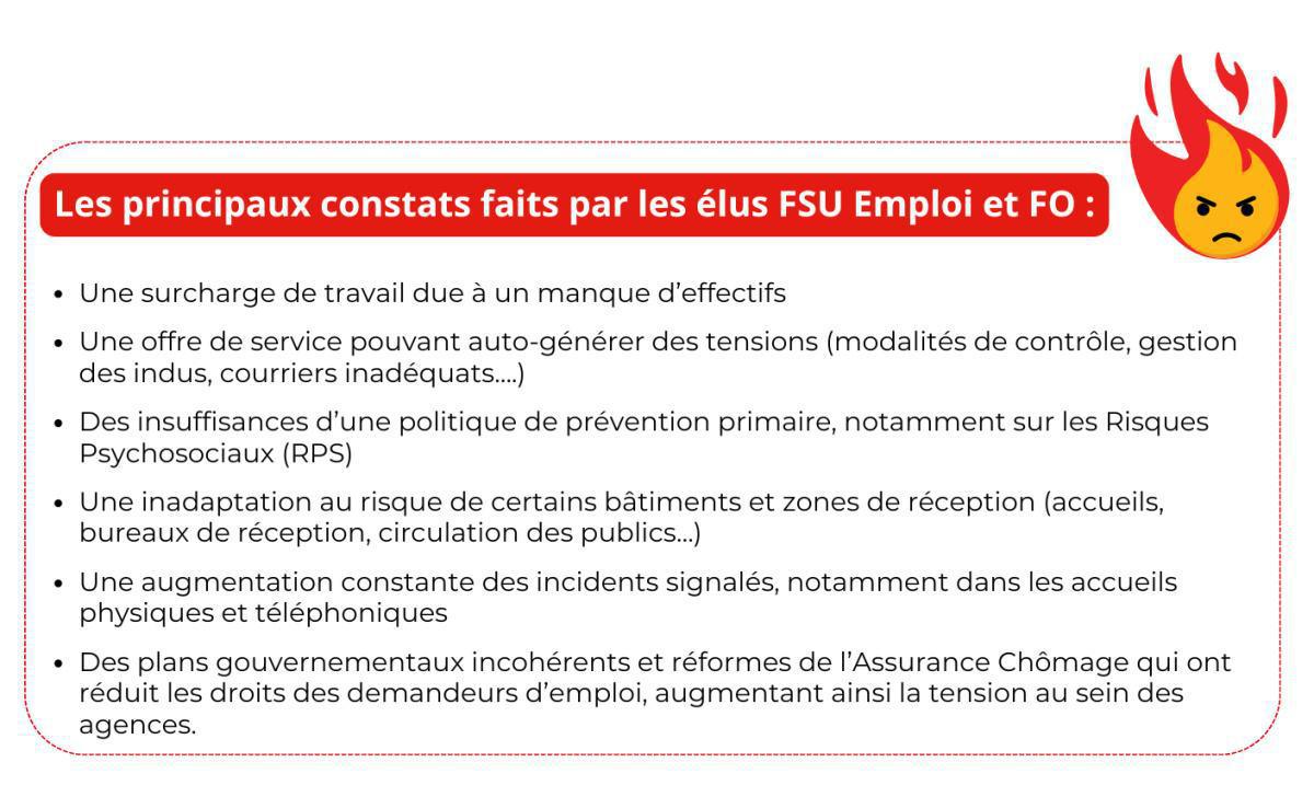 Le combat continue sur l’amélioration des conditions de travail ! Le combat continue sur l’amélioration des conditions de travail !