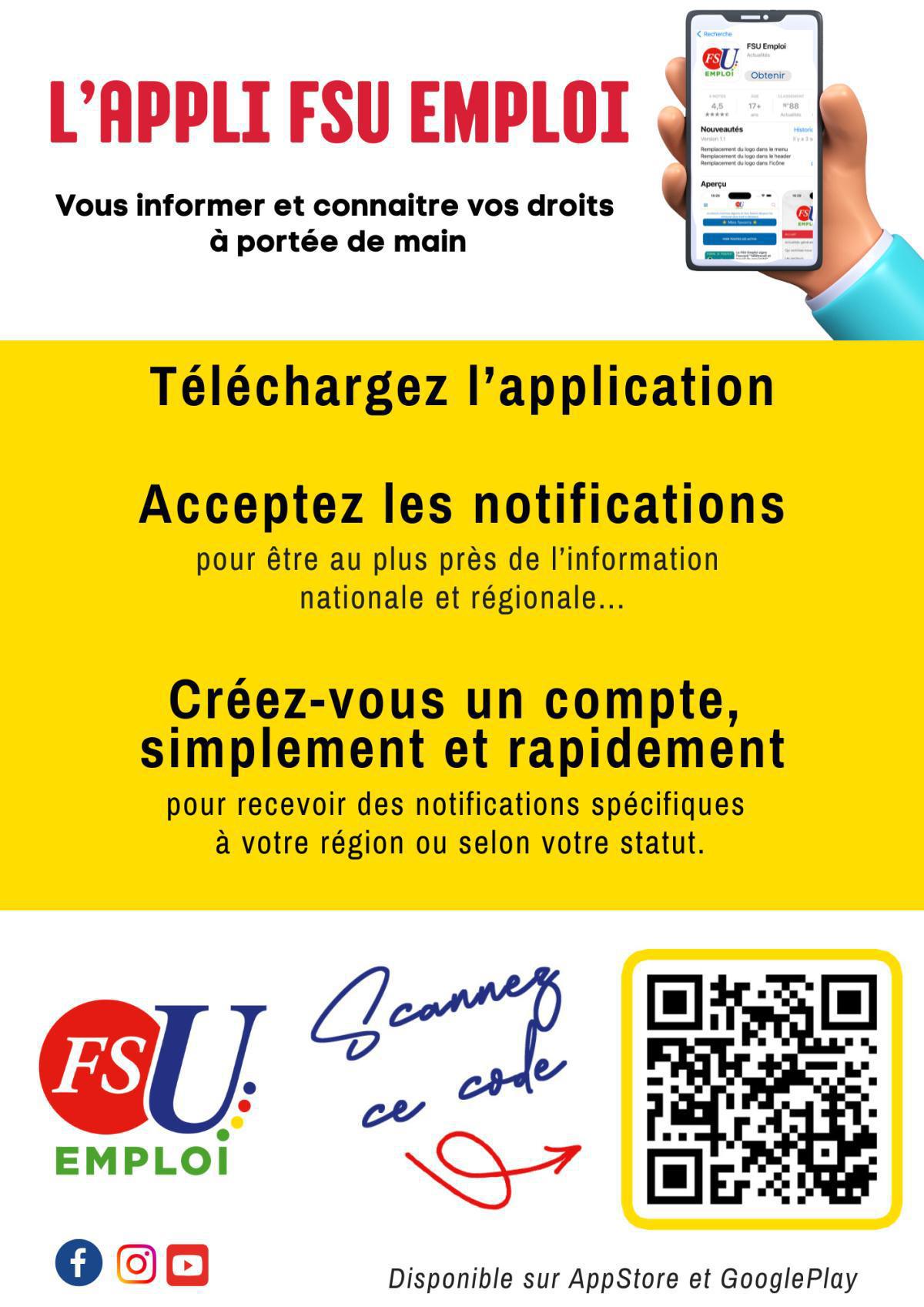 Se créer un compte sur l’appli FSU Emploi : un plus pour s'informer ! Se créer un compte sur l’appli FSU Emploi : un plus pour s'informer !