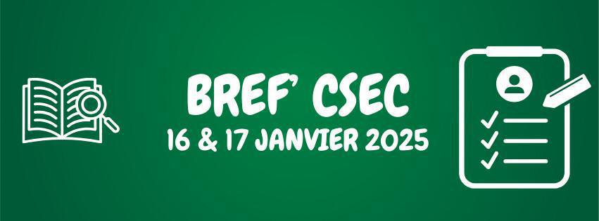 CSEC des 16 et 17 janvier 2025 CSEC des 16 et 17 janvier 2025