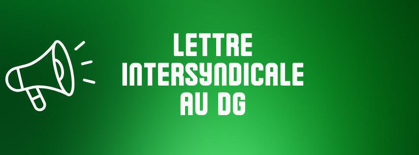 Lettre ouverte intersyndicale au DG des organisations CFTC, CGT, FO, FSU Emploi, STC et Sud. Lettre ouverte intersyndicale au DG des organisations CFTC, CGT, FO, FSU Emploi, STC et Sud.