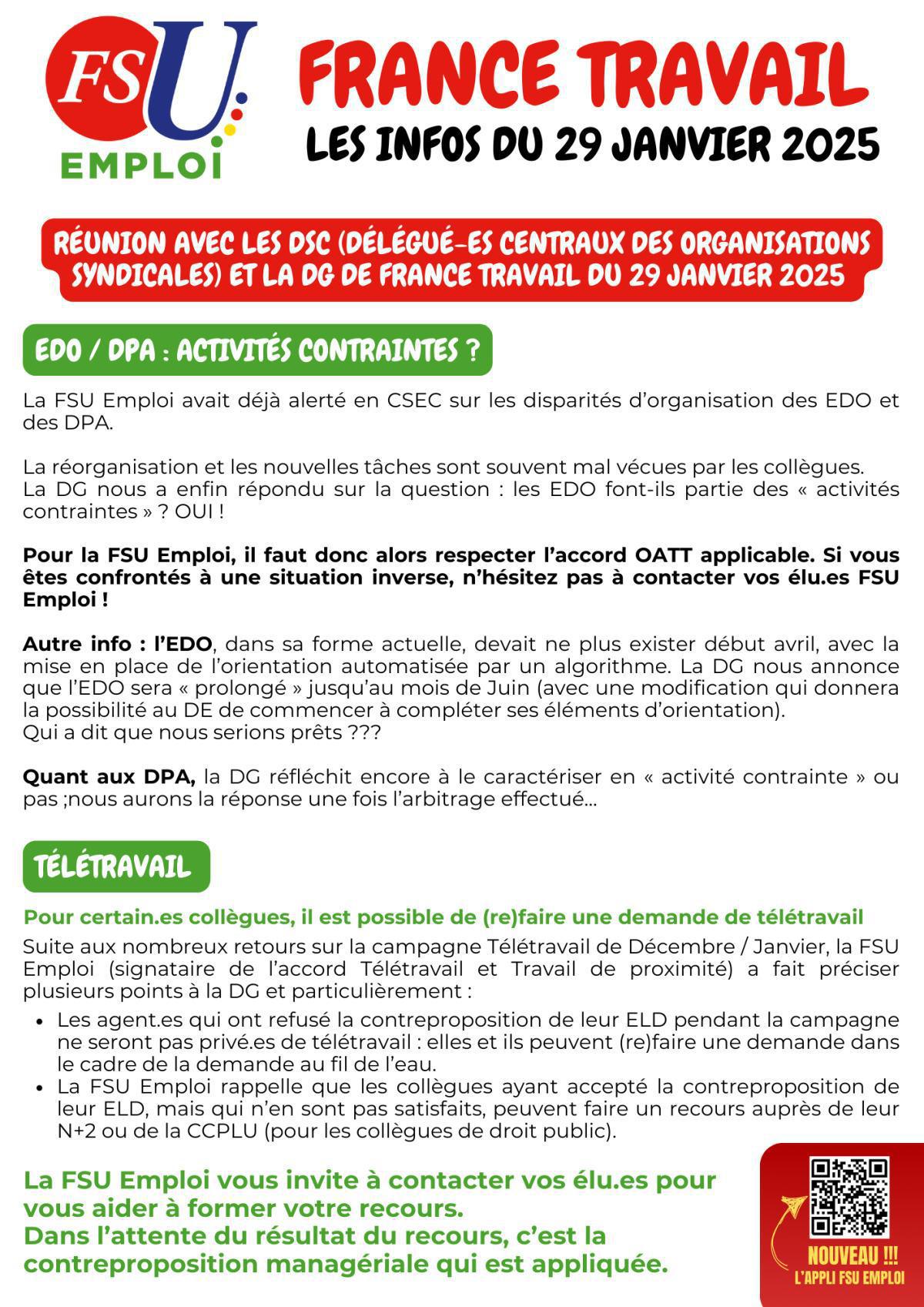 France Travail : les infos du 29 janvier France Travail : les infos du 29 janvier
