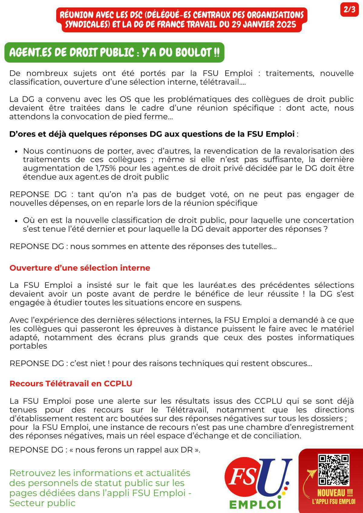 France Travail : les infos du 29 janvier France Travail : les infos du 29 janvier