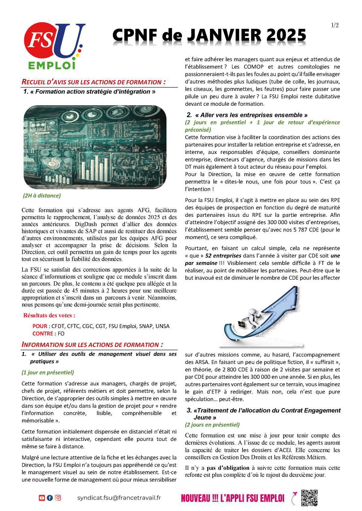 Retour sur la CPNF de janvier 2025 Retour sur la CPNF de janvier 2025