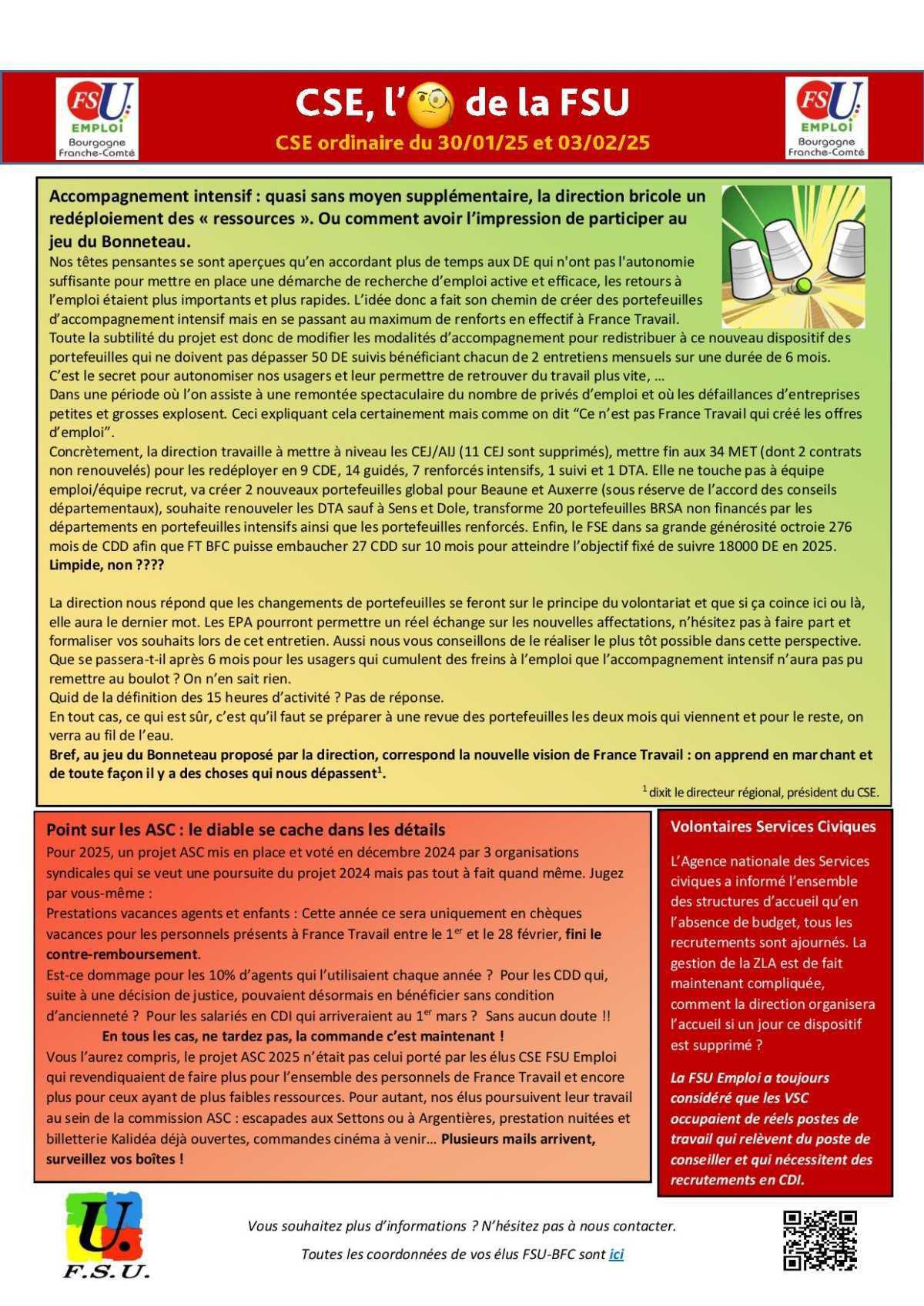 L'oeil de la FSU - Janvier 2025 L'oeil de la FSU - Janvier 2025