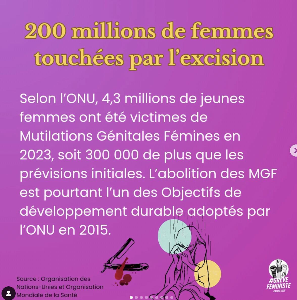 Journée internationale de tolérance zéro à l’égard des mutilations génitales féminines Journée internationale de tolérance zéro à l’égard des mutilations génitales féminines