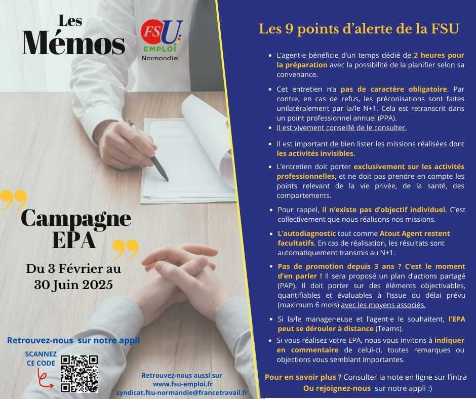 Mémo : Campagne EPA