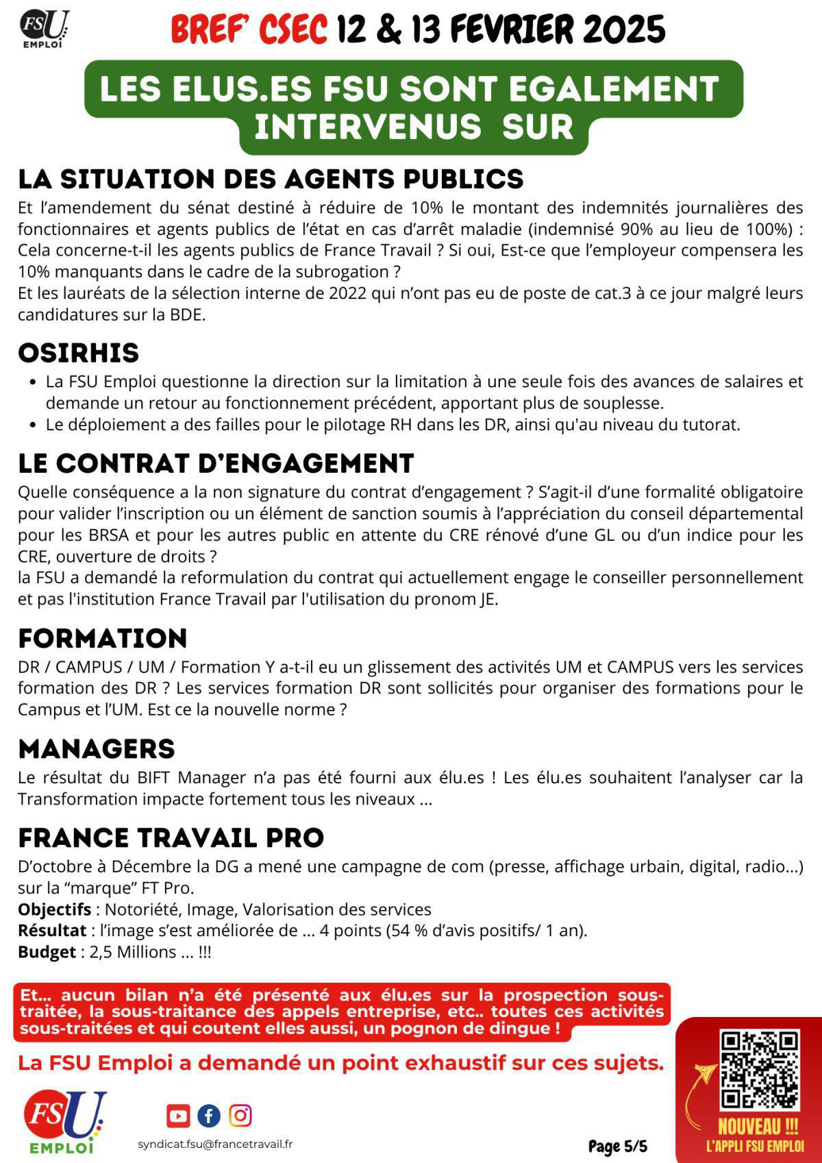 CSEC des 12 et 13 février 2025