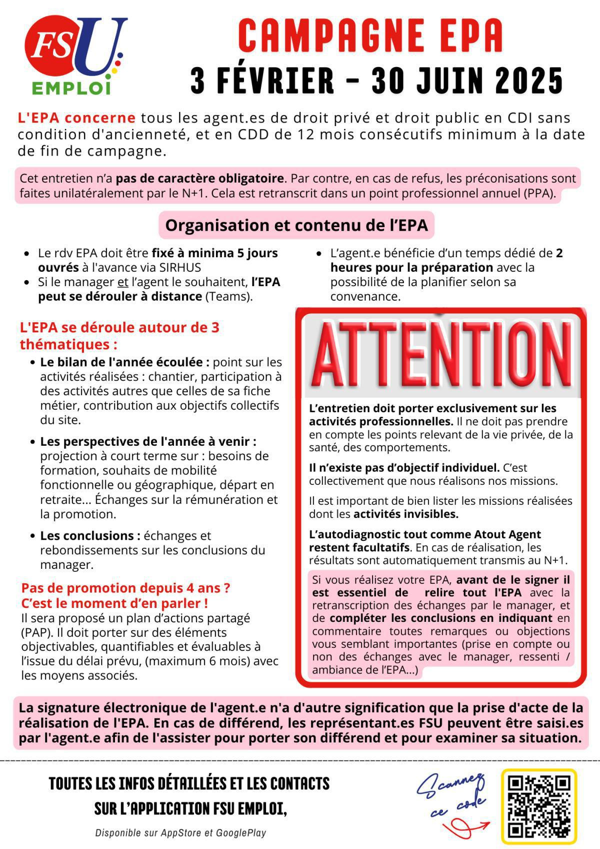 Campagne EPA du 3 Février - 30 Juin 2025