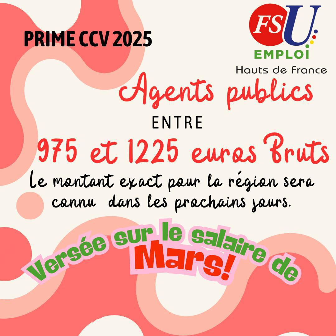 Prime d'intéressement et CCV : les montants.
