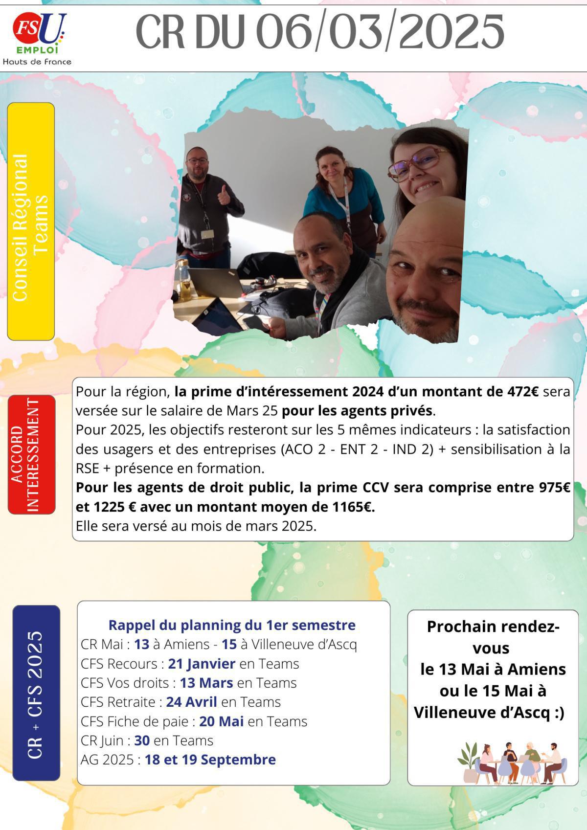 Compte rendu CR du 06 Mars 2025