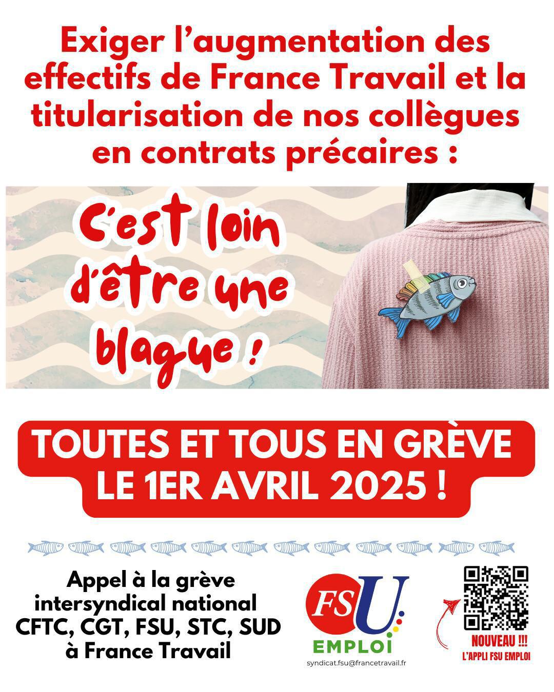 Toutes et tous en grève le 1er avril pour nos effectifs