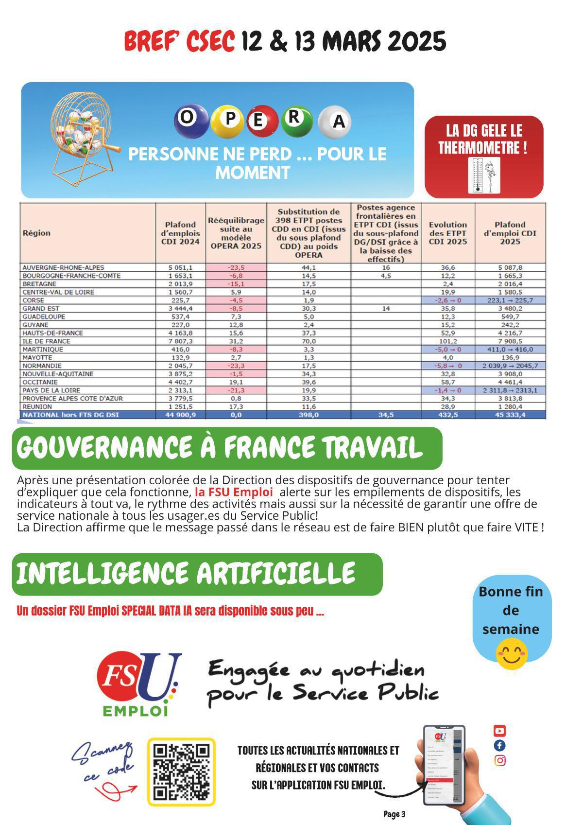 CSEC des 12 et 13 mars 2025