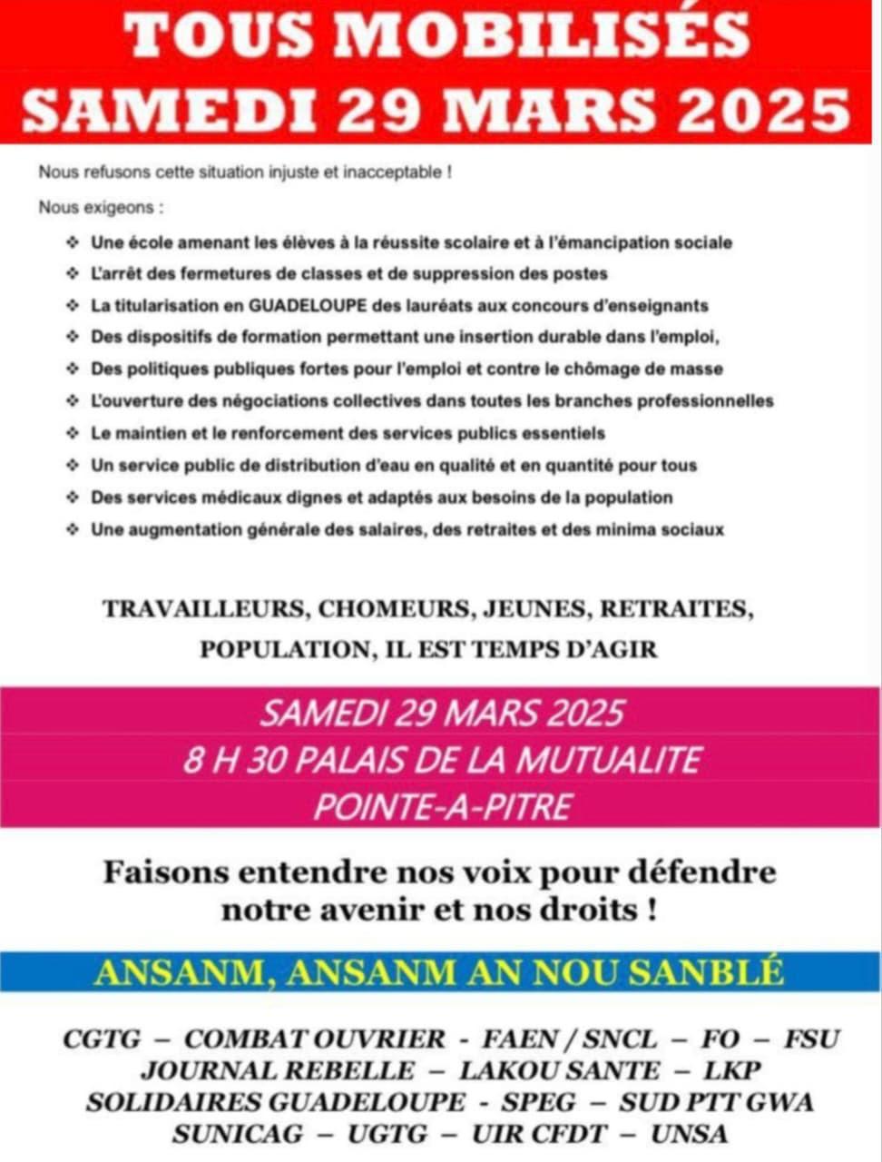 GWADLOUP AN MOUVMAN GWADLOUP AN MOUVMAN