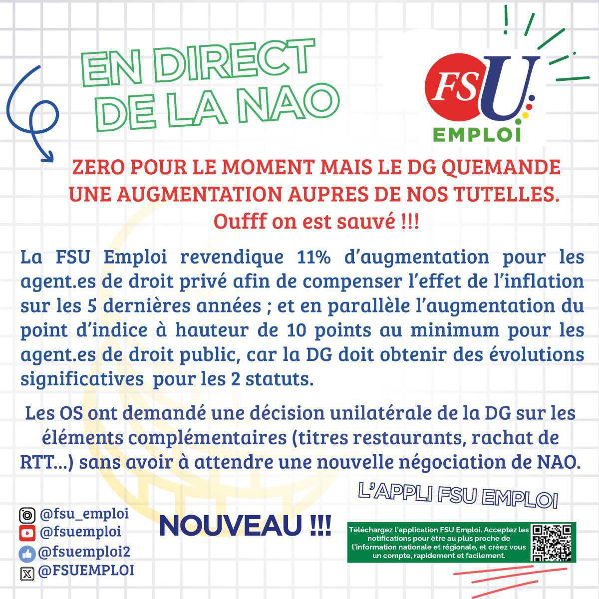 En direct de la NAO