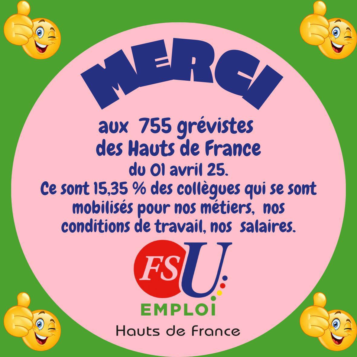Merci aux grévistes du 01 avril 25