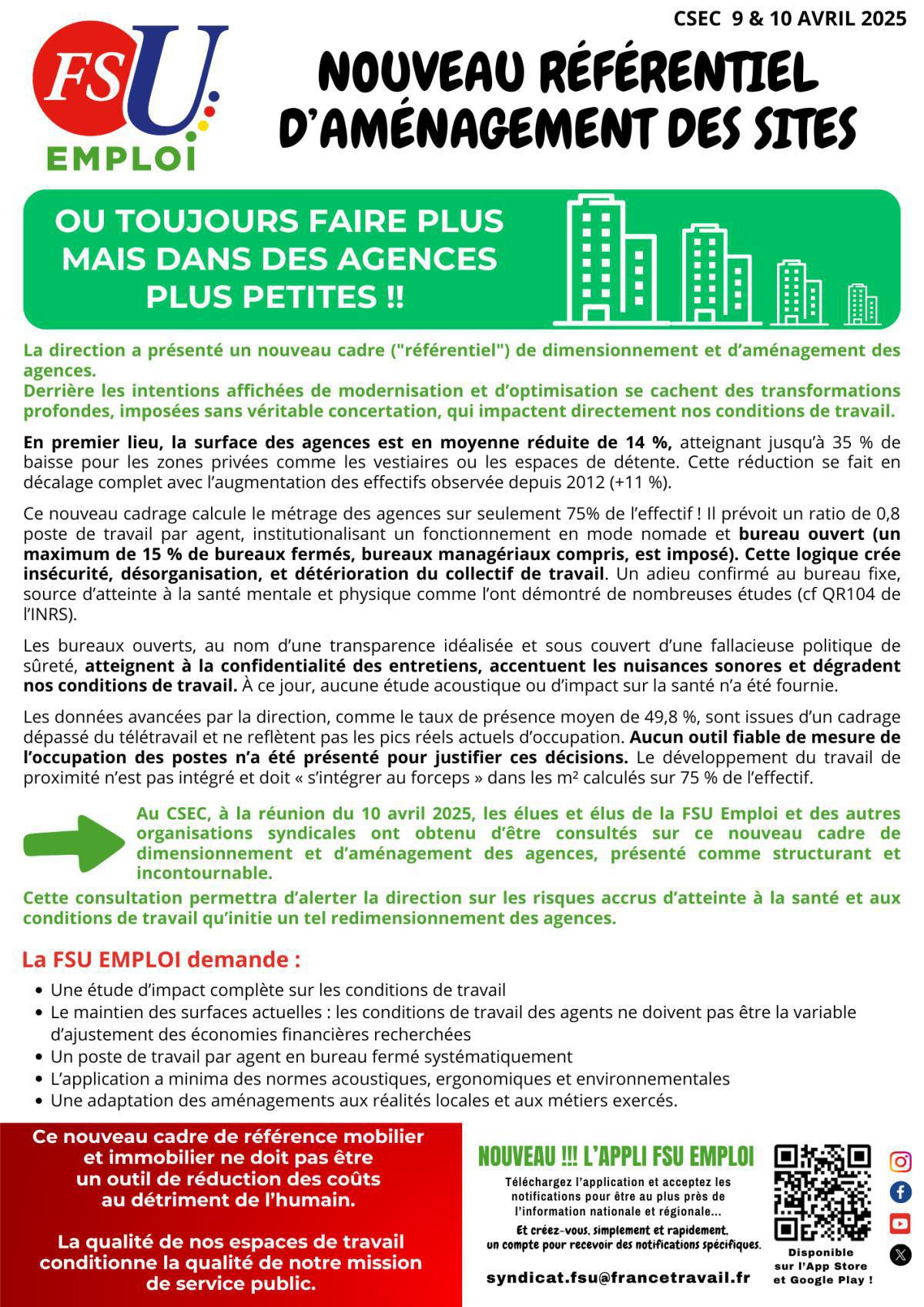 Nouveau référentiels d'aménagement des sites
