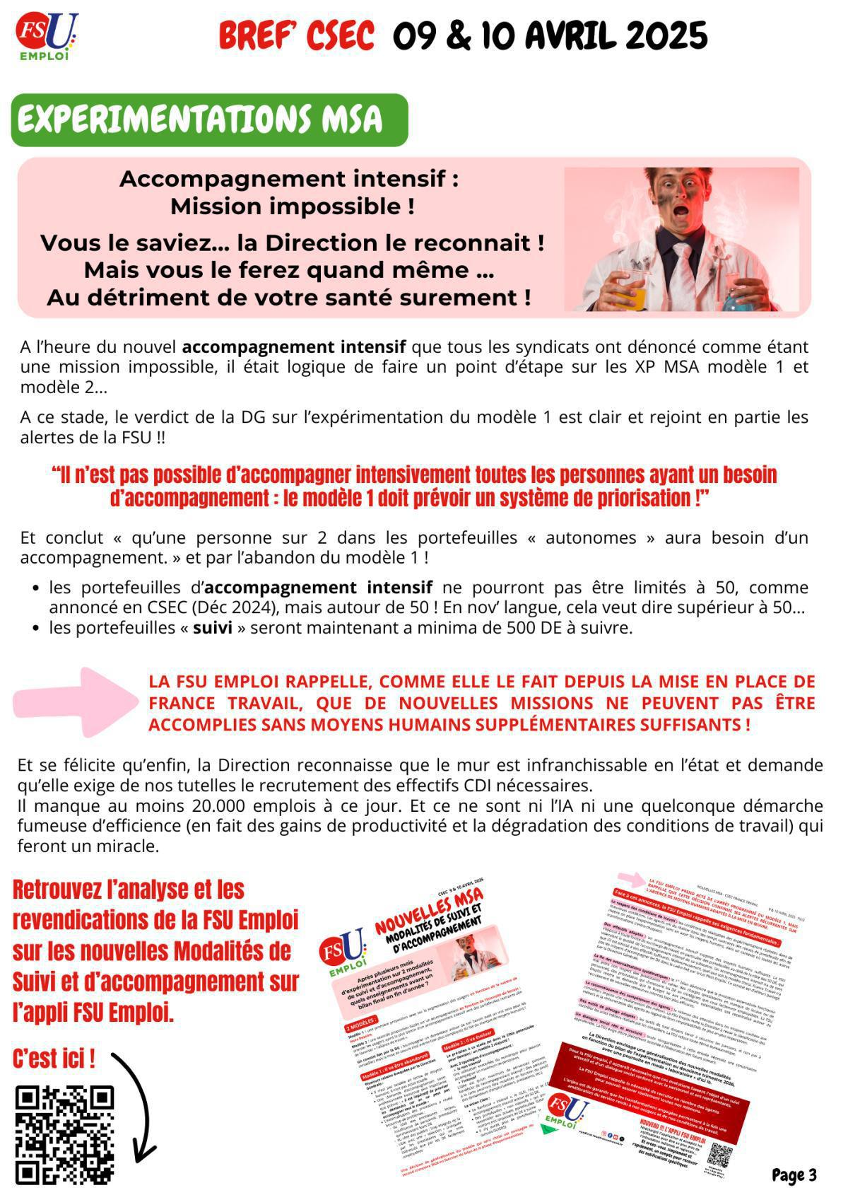 CSEC des 9 et 10 avril 2025