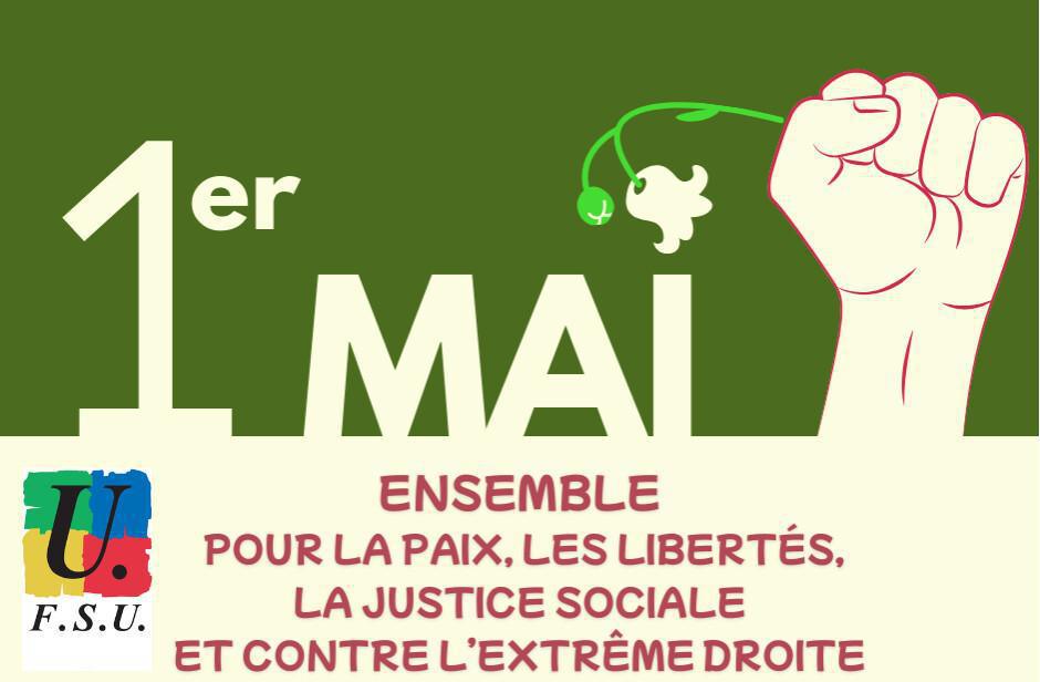 Soyons au rendez-vous le 1er mai. Paix, libertés, justice sociale ! Soyons au rendez-vous le 1er mai. Paix, libertés, justice sociale !