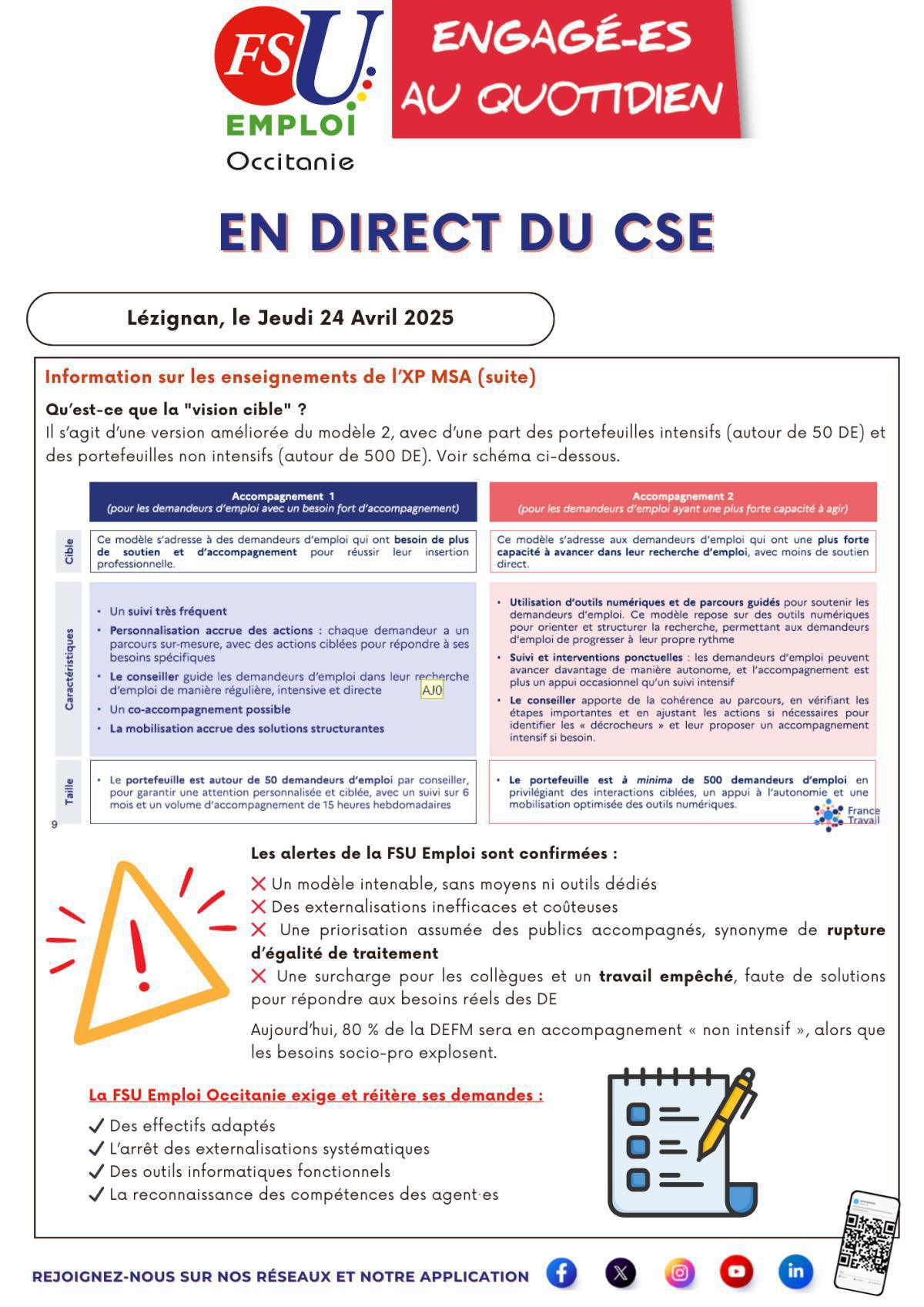 En Direct du CSE du Jeudi 24 Avril 2025