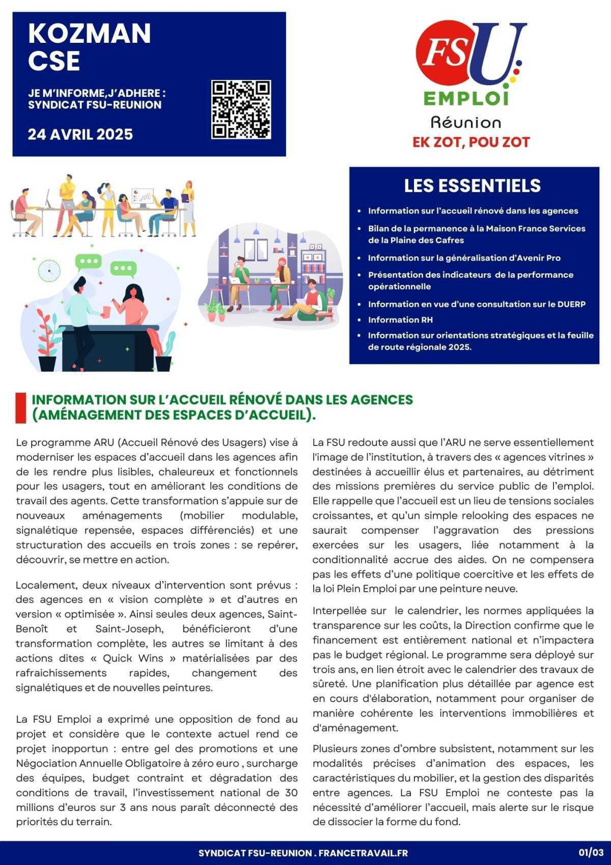 Kozman CSE du 24 avril 2025 Kozman CSE du 24 avril 2025