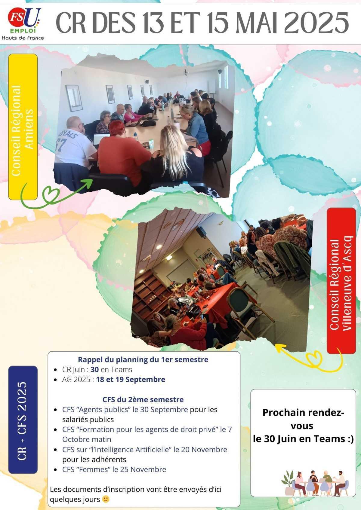 Compte rendu du Conseil Régional de Mai 2025