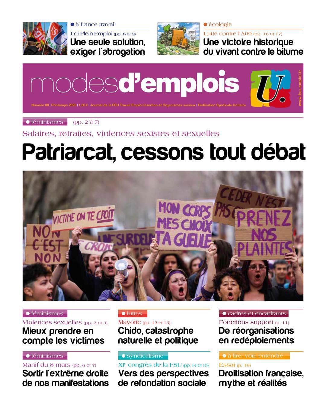 Modes d'emplois 88 - Patriarcat, cessons tout débat Modes d'emplois 88 - Patriarcat, cessons tout débat